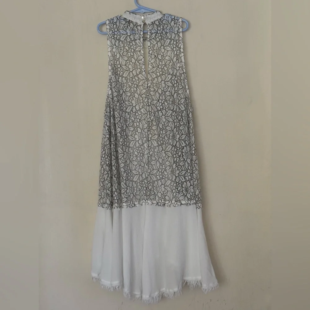 Free people Cross my heart in Lace Tunic Dress Bohemian Flowy Festival Size M - Picture 13 of 13
